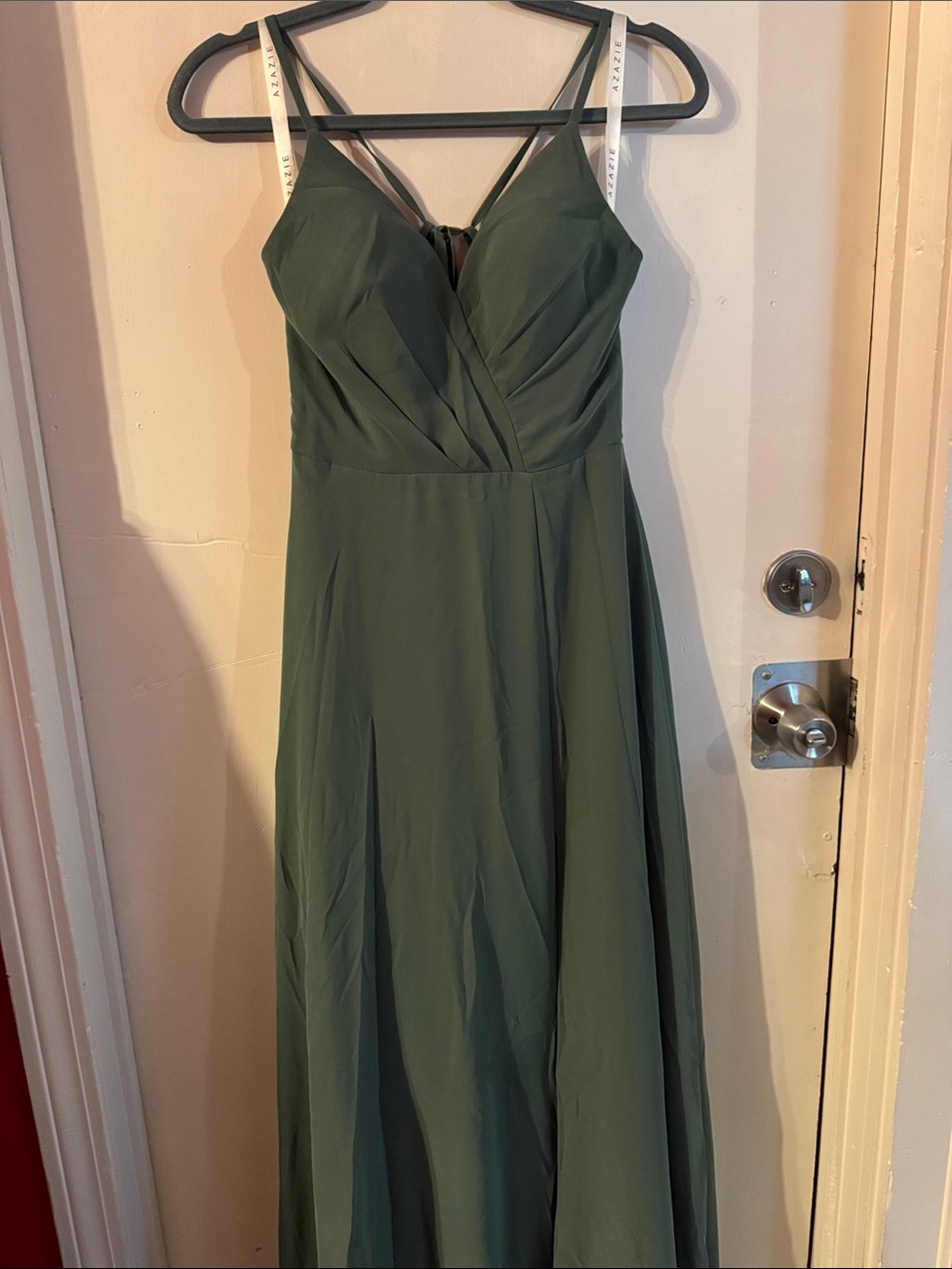 Azazie Eucalyptus Bridesmaid Dress